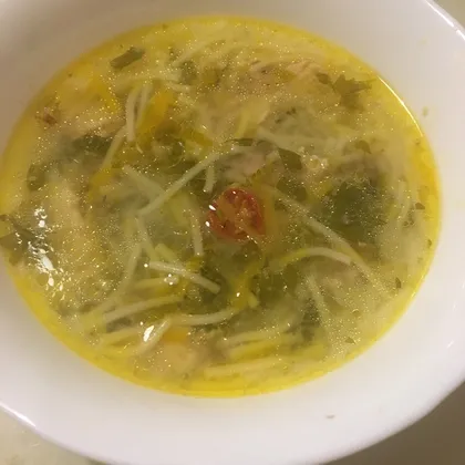 Зяма (Зама) - молдавский куриный суп с лапшой