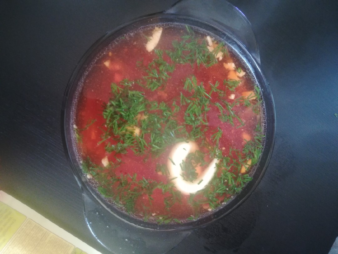 Свекольник с курой
