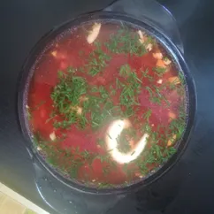 Свекольник с курой