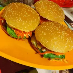 Домашние бургеры с курицей🍔🍔🍔