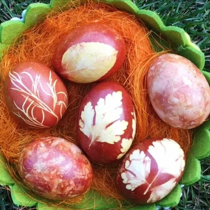 Как покрасить яйца на Пасху натуральными красителями