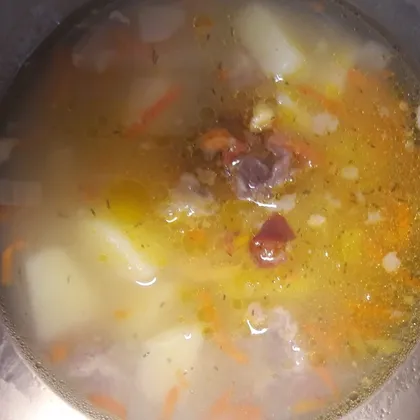 Суп гороховый на говяжьем бульоне