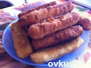 Сырные палочки в панировке