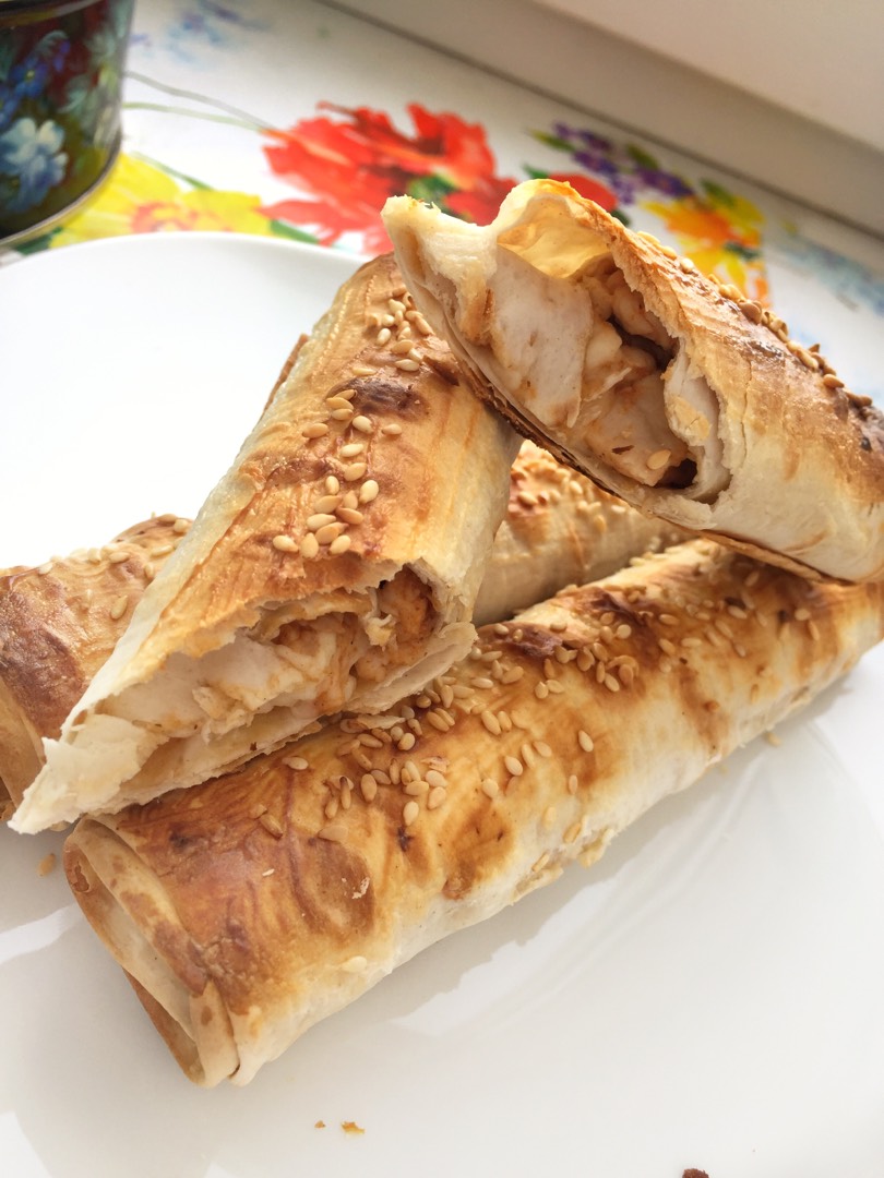 Рулетики из лаваша с начинкой