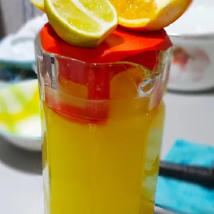 Лимонад с апельсином, лаймом и лимоном #летниедесерты
