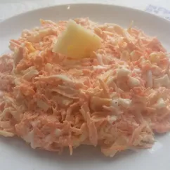 Салат из моркови с яйцом и сыром#Чемпионатмира#