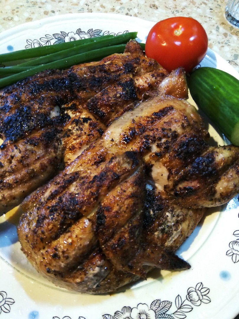 Курица на решётке. 🐔