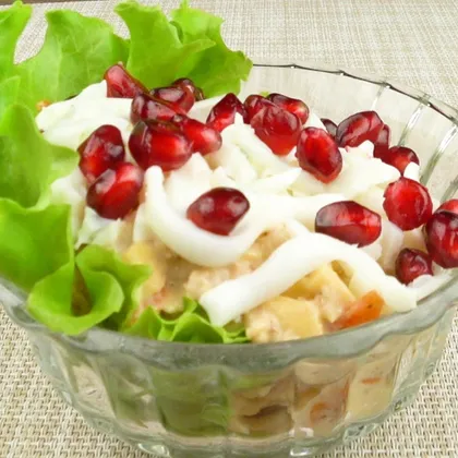 Праздничный салат Гранатовая россыпь | Festive Salad Pomegranate placer