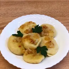 Картофельные галушки с мясом