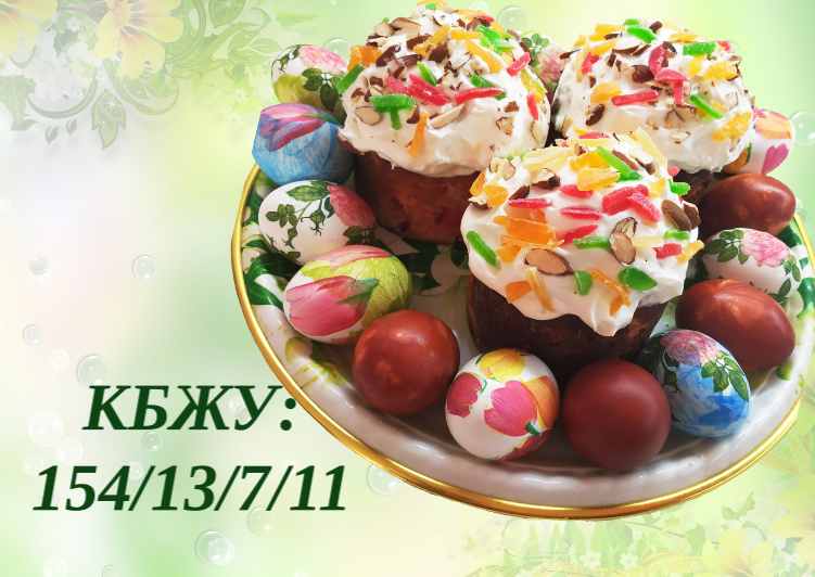 Диетический кулич