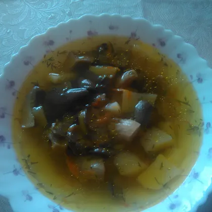Грибной суп #кулинарныймарафон