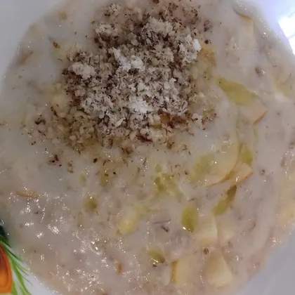 Овсяная каша 🥣 с яблоком 🍎🍏 и грецким орехом 🌰