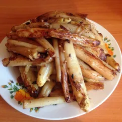 Жареная спаржа