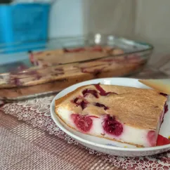 Пирог с ягодами. Пирог заливной с вишней ПП😍