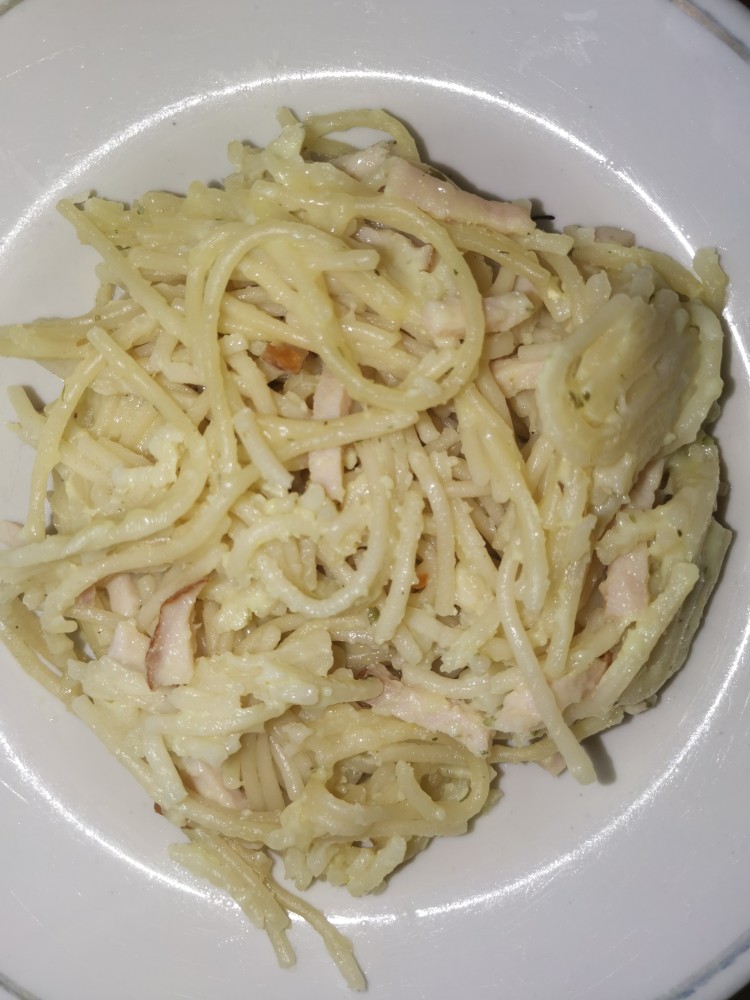 Спагетти с соусом карбонара