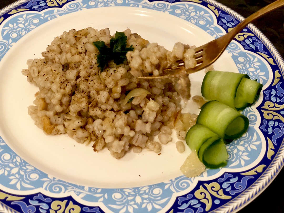 Перлотто с белыми грибами