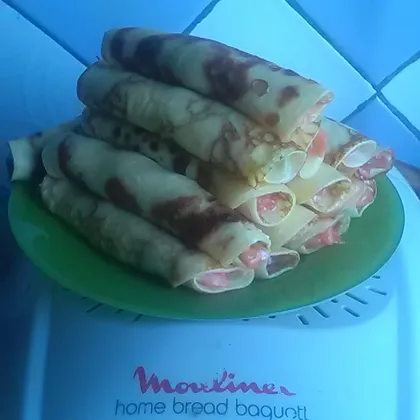 Блинчики с начинкой !