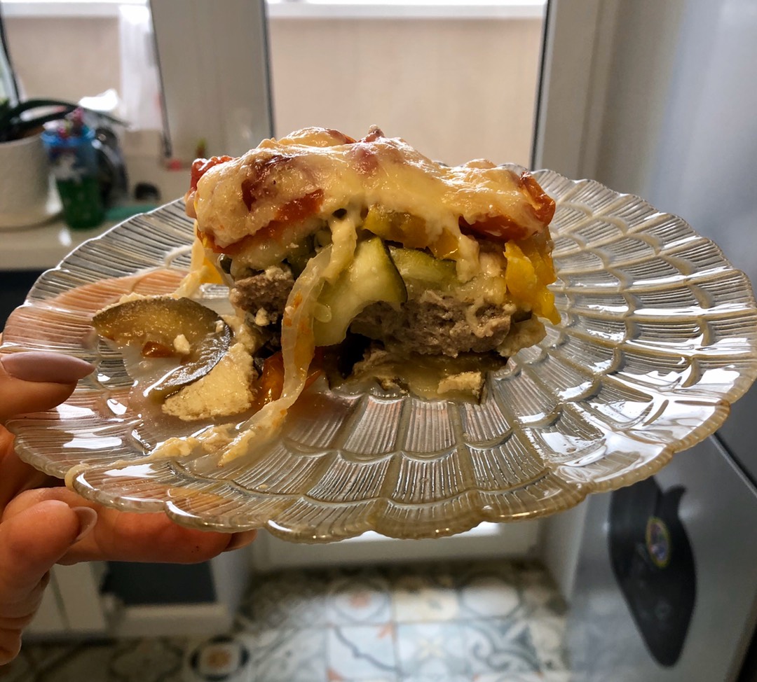 Запеканка из фарша и овощей. Отличный вариант ужина🤘🏼