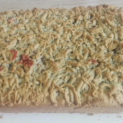 Песочный пирог с вишней