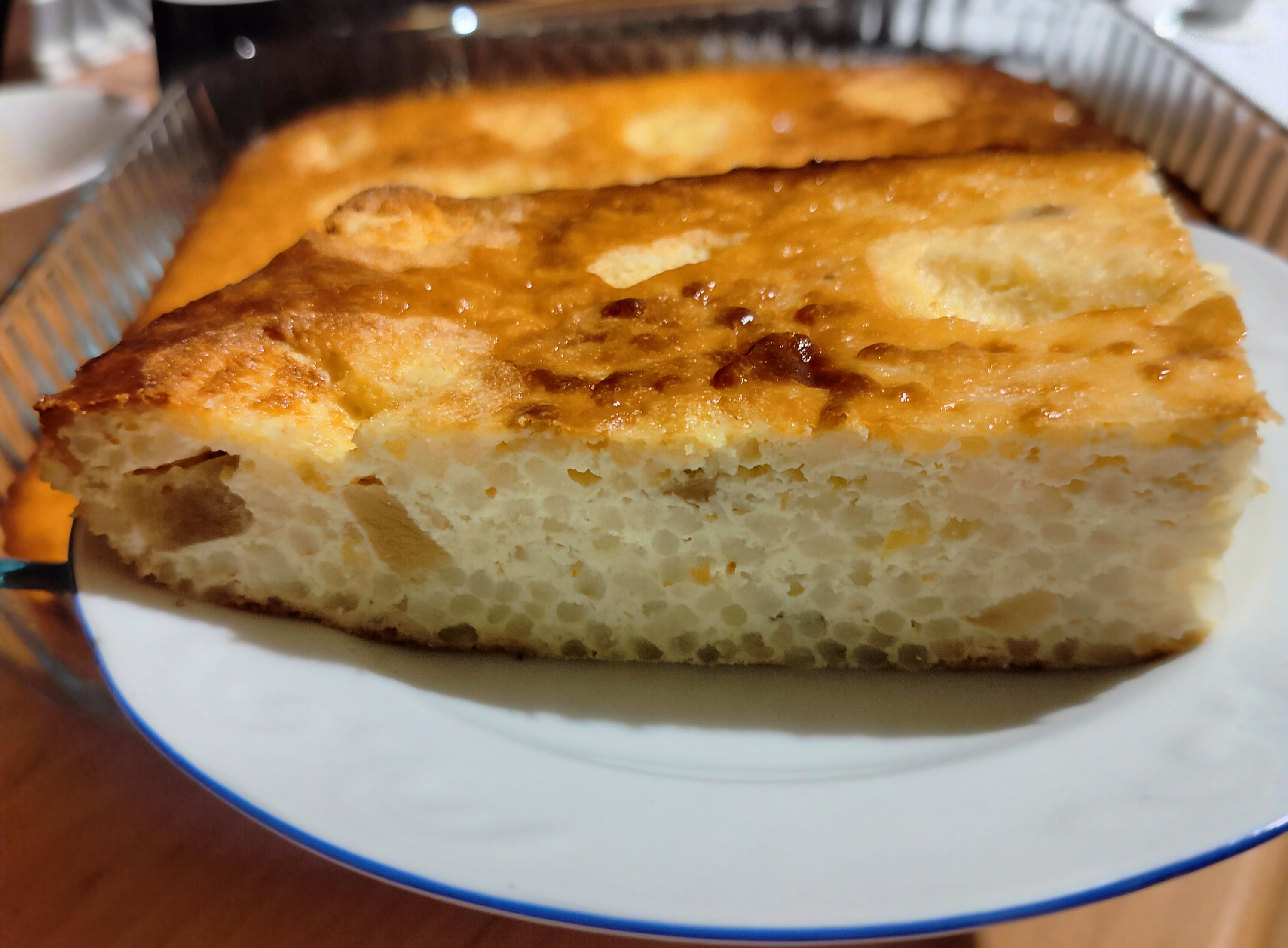 Творожно-рисовая запеканка