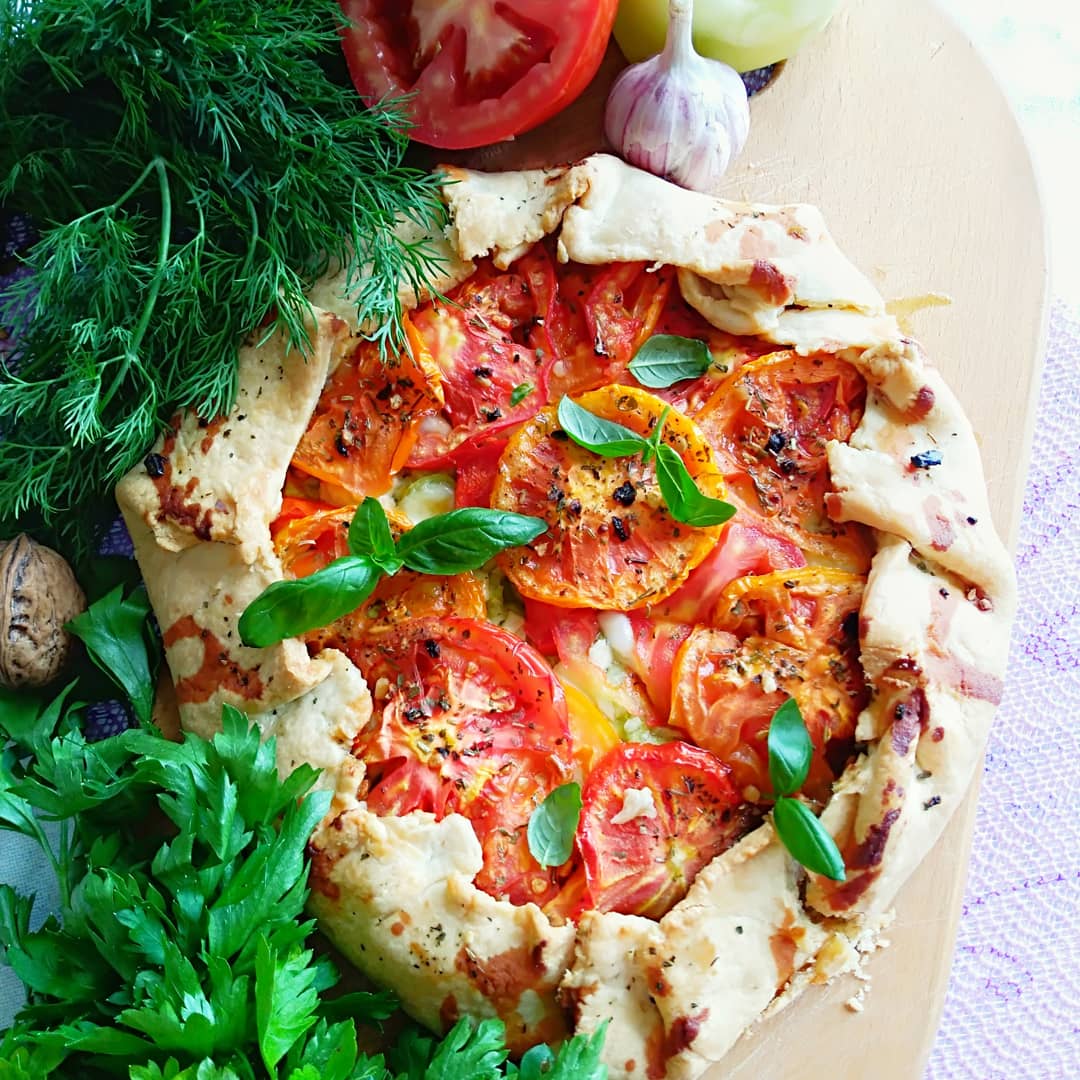 Тарт с помидорами 🍅🍅🍅
