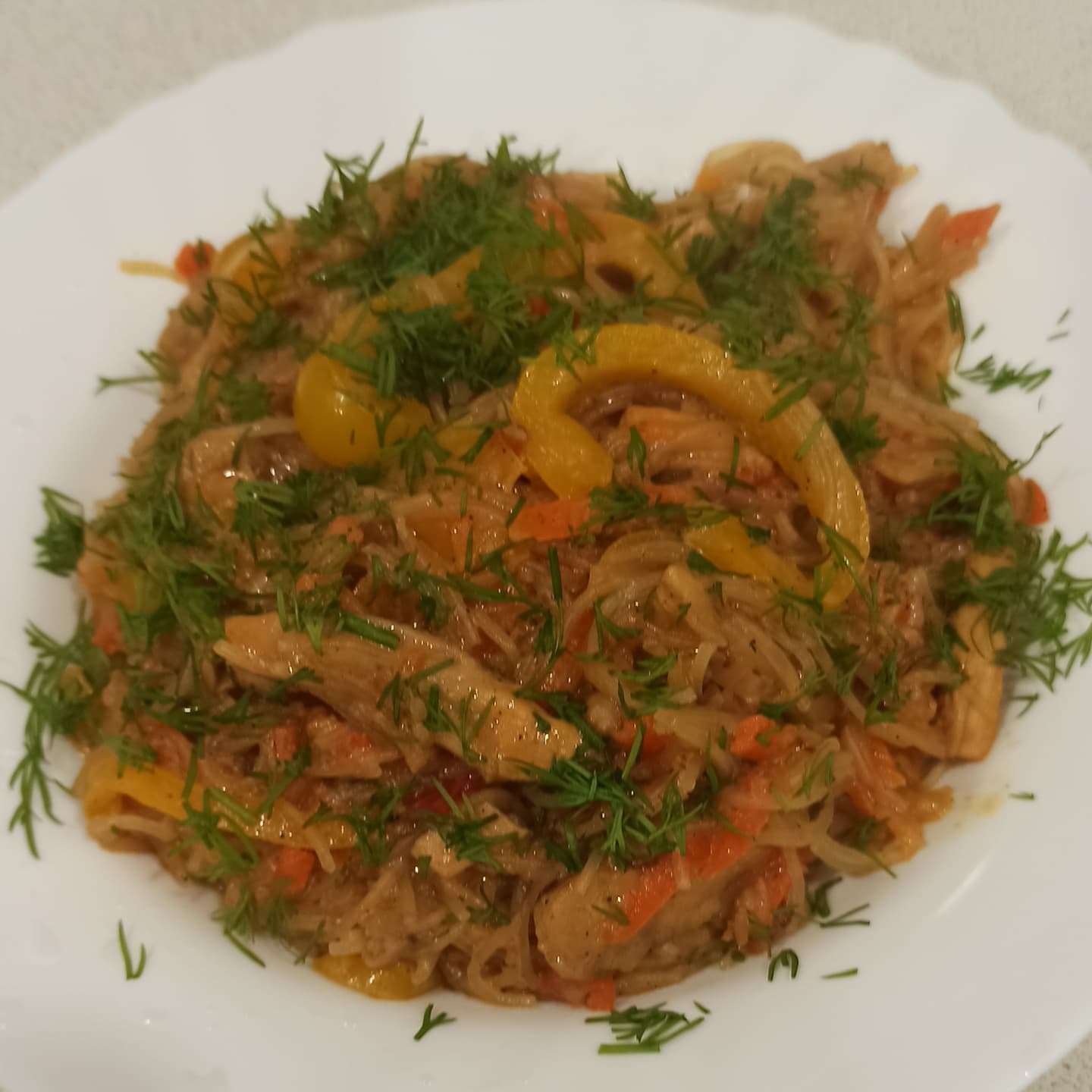 Фунчоза с курицей