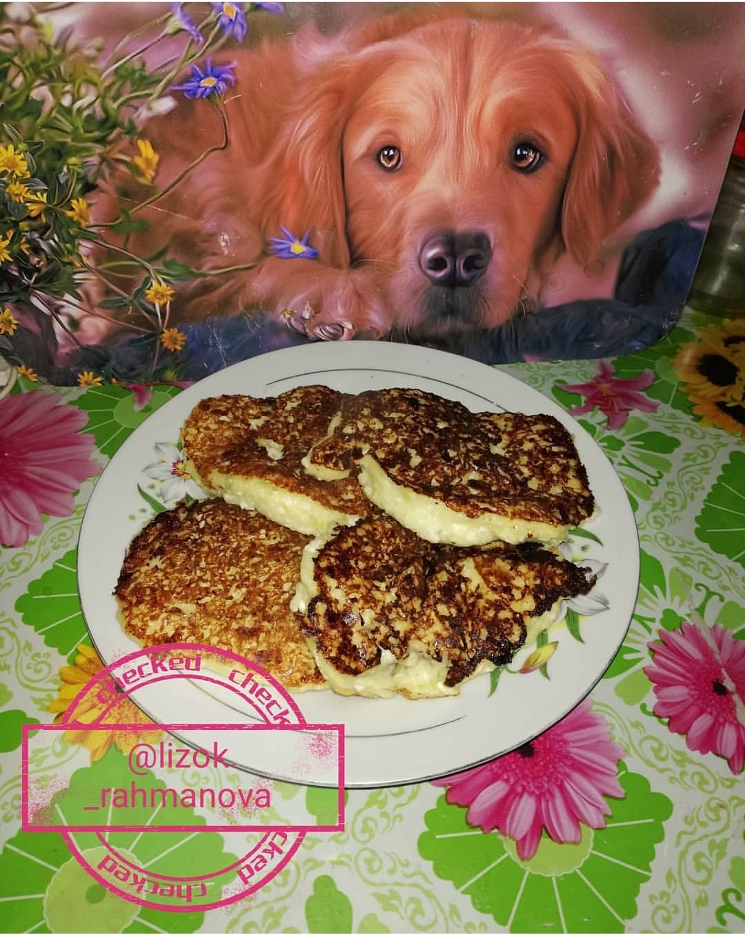 Оладьи с кабачком и творогом