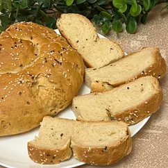 Хлеб на ряженке с кунжутом