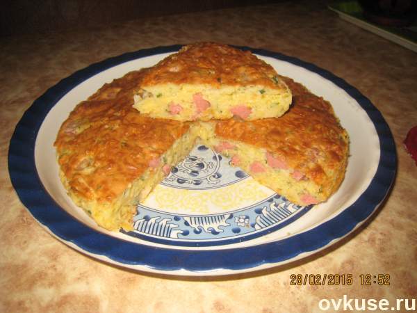 Закусочный сырный пирог