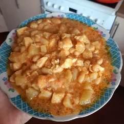 Блюдо из белой фасоли😋