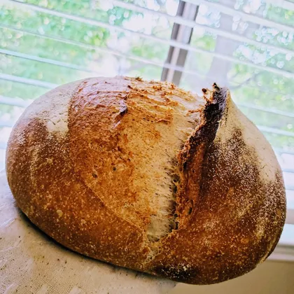 Цельнозерновой хлеб на биге из закваски