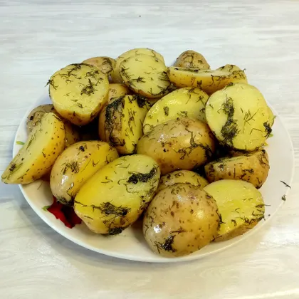 Быстрая картошка в микроволновке