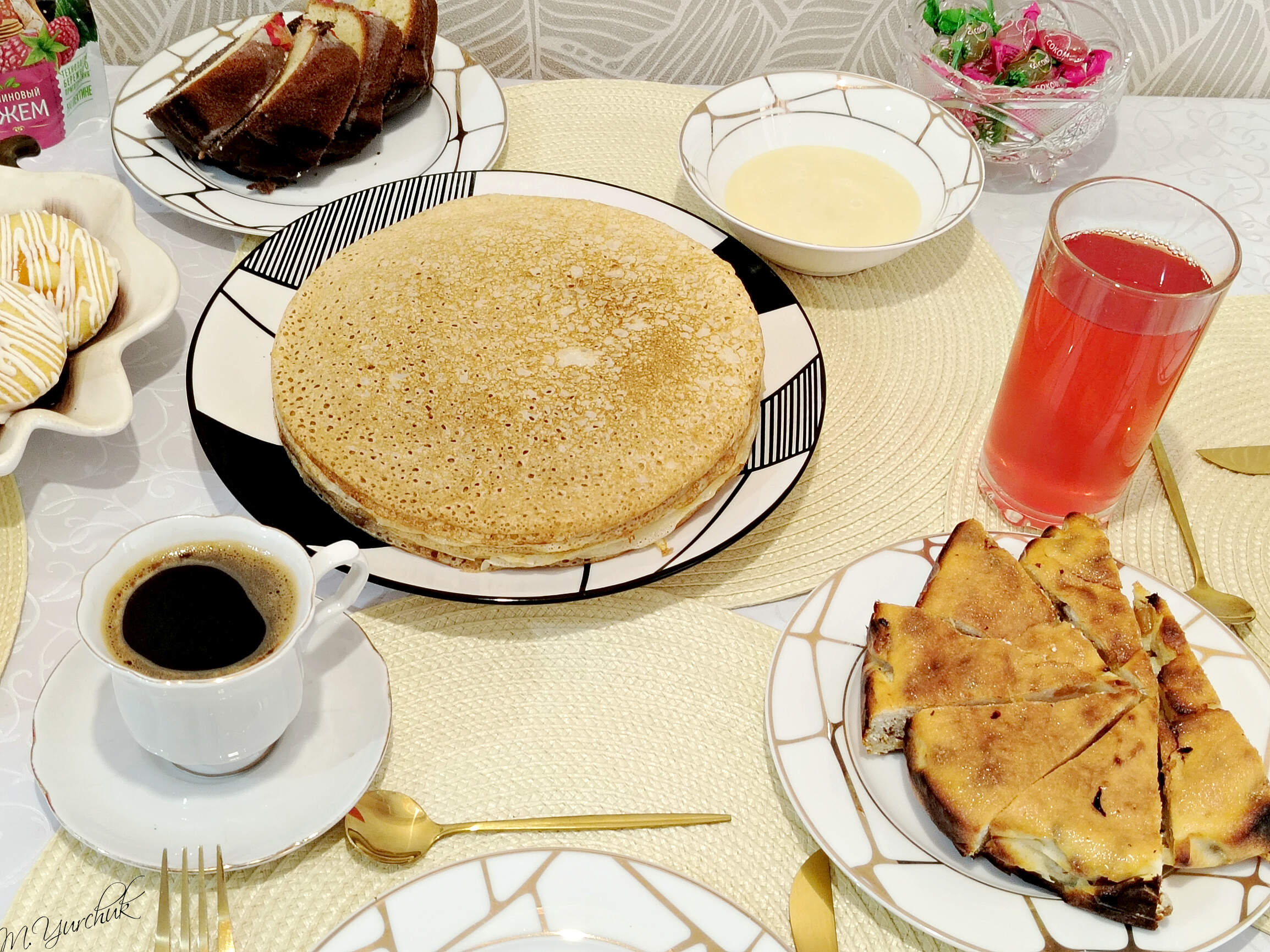 Заварные блины на кипятке с молоком 