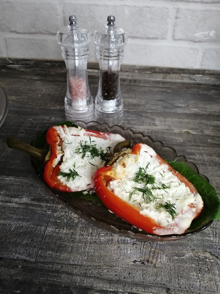 Перец, фаршированный творогом
