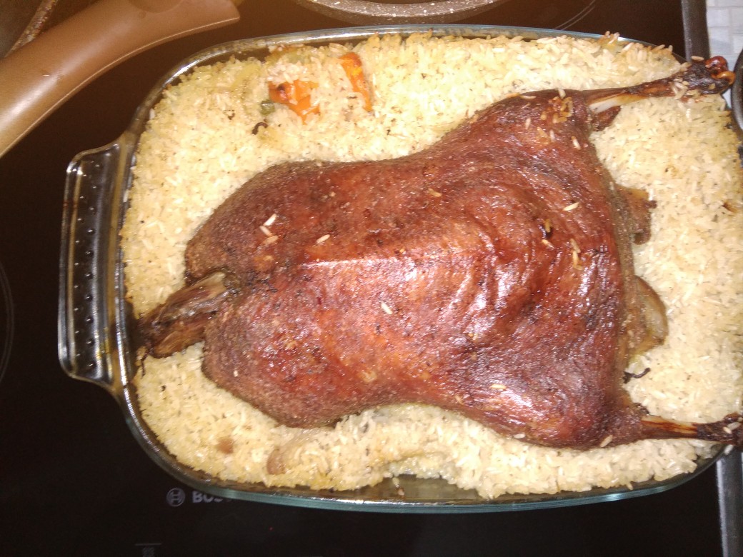 Фаршированная рисом утка, пошаговый рецепт с фото на ккал