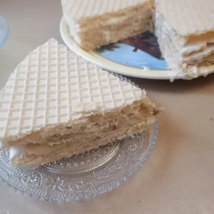 Вафельный торт без выпечки