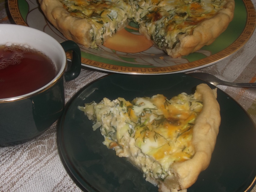 Киш с кабачком