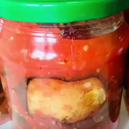 Баклажаны в остром томатном соусе