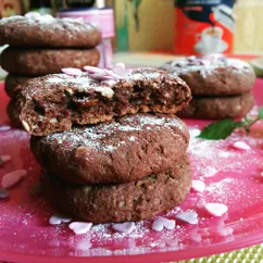 Шоколадное печенье с творогом и овсянкой🍫