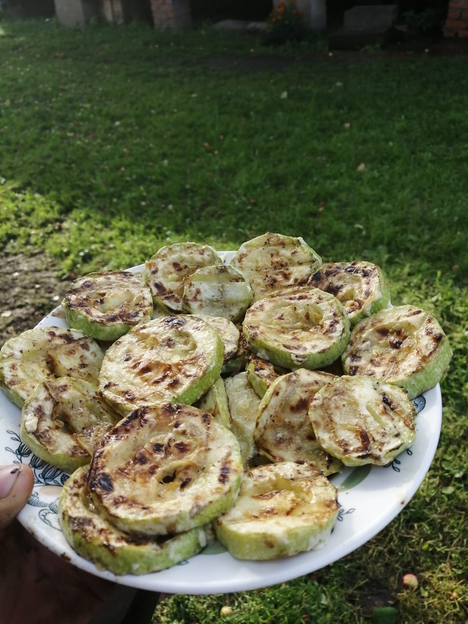 Кабачки на мангале (гриле)