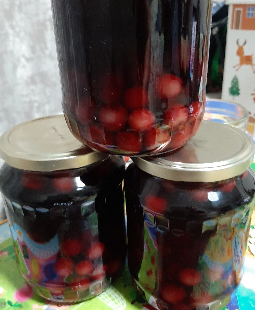 Компот из мороженной вишни на зиму