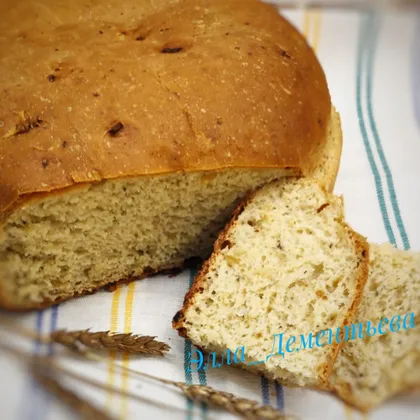 Хлеб с чесноком и базиликом в духовке