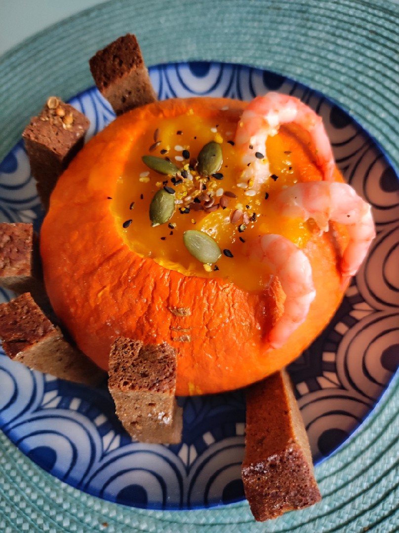 Суп из тыквы на овощном бульоне - пошаговый рецепт с фото, ингредиенты, как приготовить