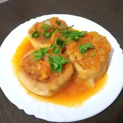 Грузинчики, рулеты из теста с мясом