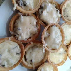 Грибной жюльен в тарталетках 