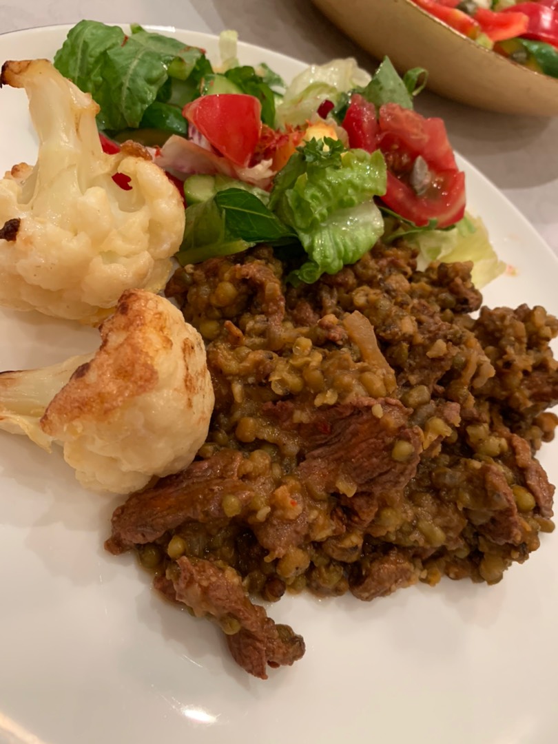 🥩 Мясо с зелёным машем