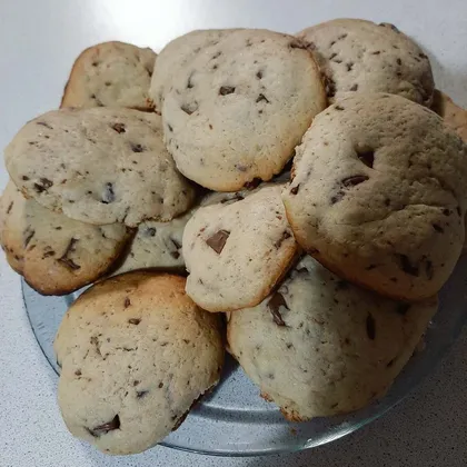 Песочное печенье с кусочками шоколада 🍪