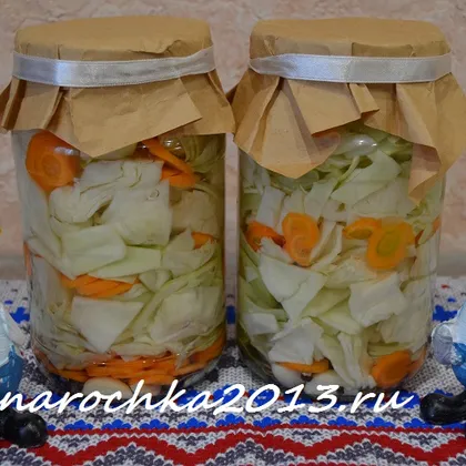 Маринованная капуста кусочками быстрого приготовления