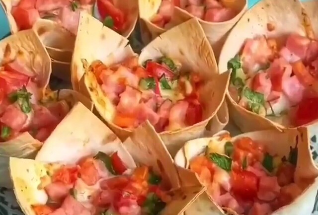 Корзиночки из лаваша