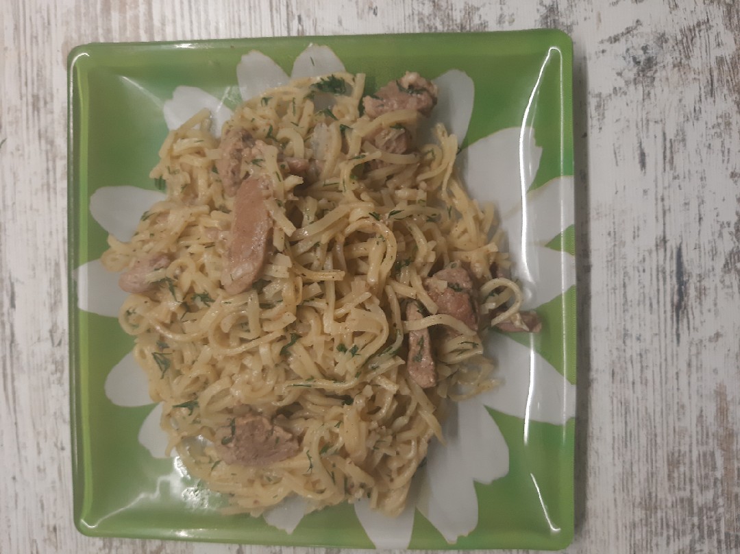 Лапша с мясом